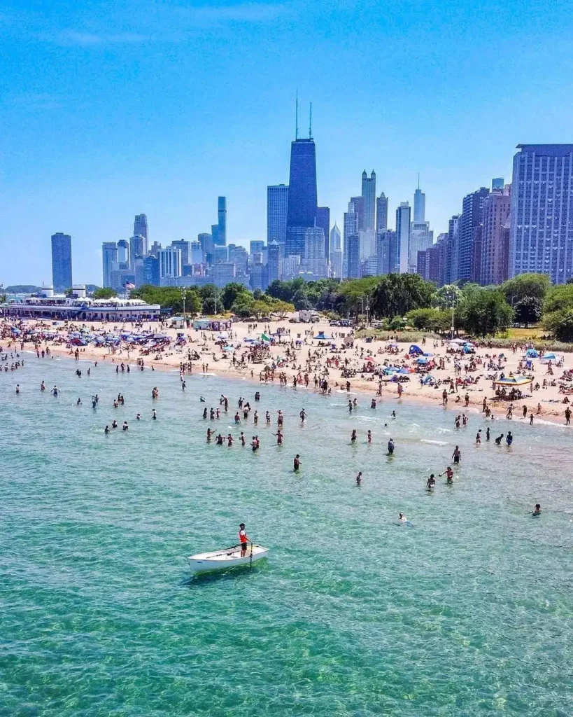 North Avenue Beach in Chicago - Beachside for Bums and Athletes