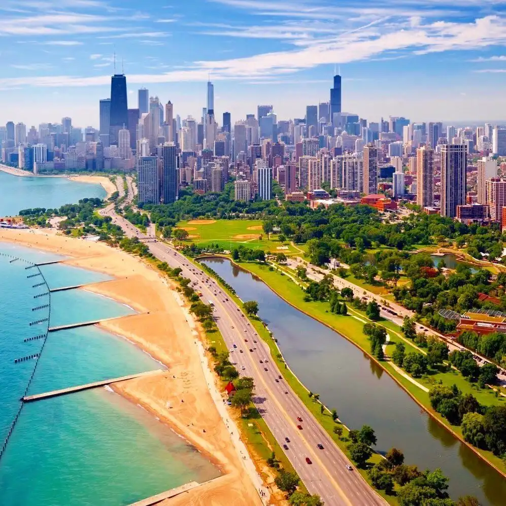 North Avenue Beach in Chicago - Beachside for Bums and Athletes