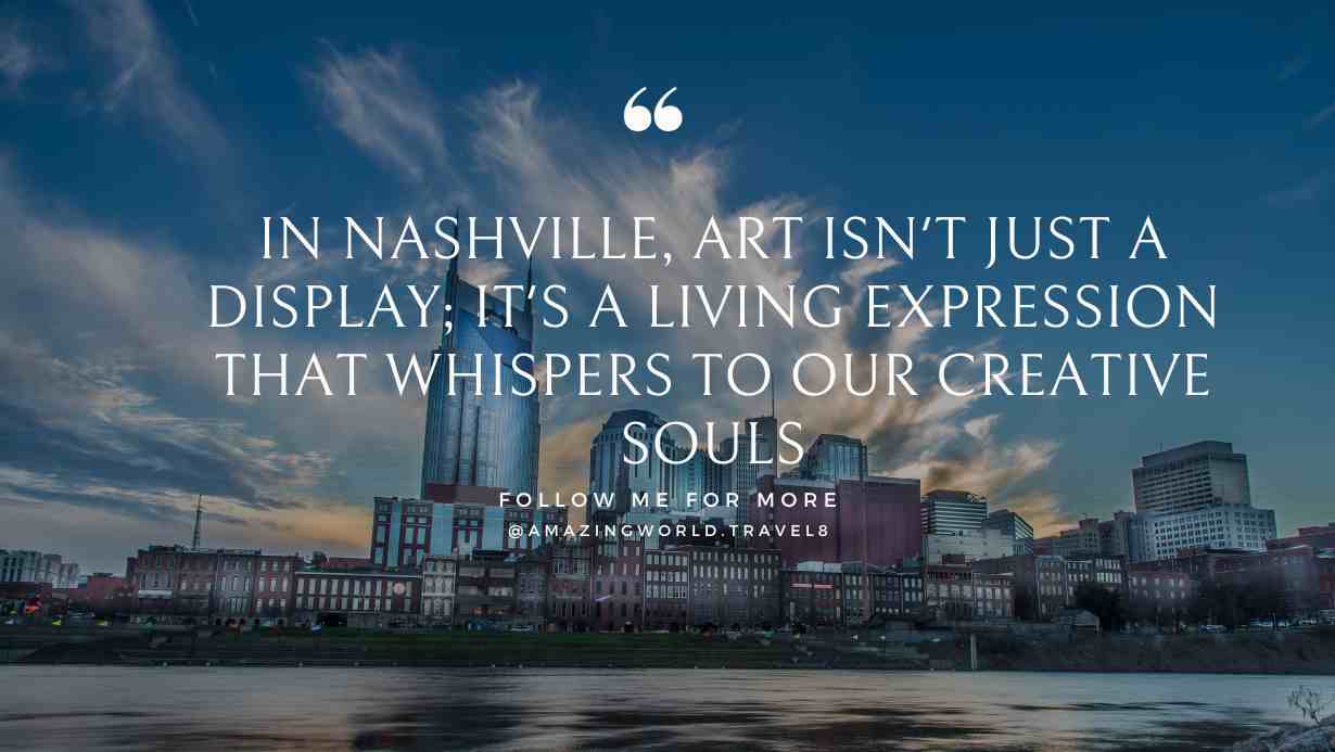 In Nashville, art isn't just a display; it's a living expression that whispers to our creative souls